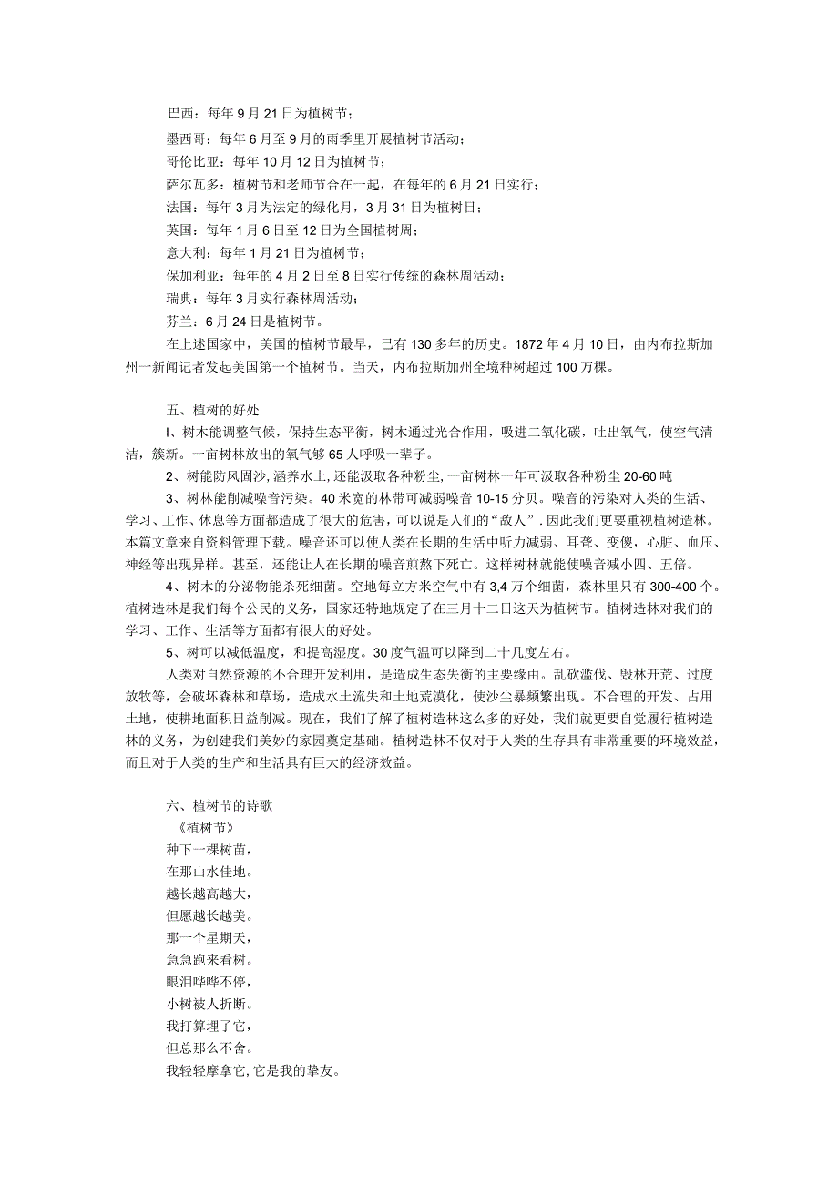 植树节手抄报内容大全.docx_第3页