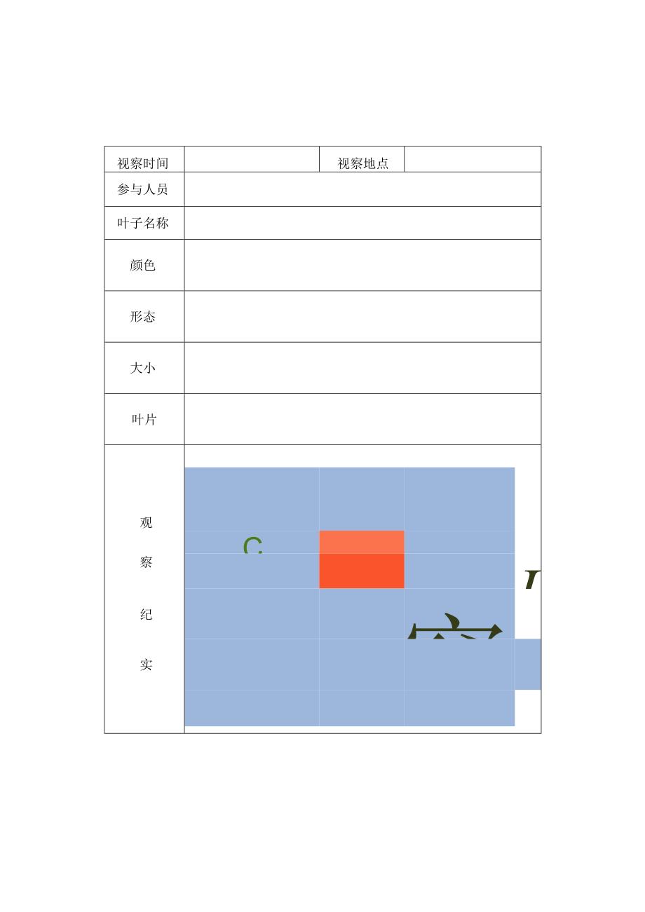 植物观察记录表【精品】.docx_第3页