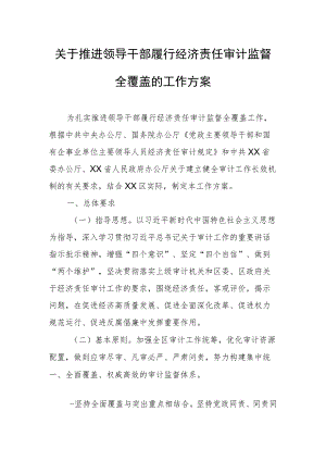 关于推进领导干部履行经济责任审计监督全覆盖的工作方案.docx