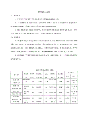 高速公路涵洞施工方案_广东.docx