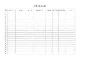 工装模具台帐.docx