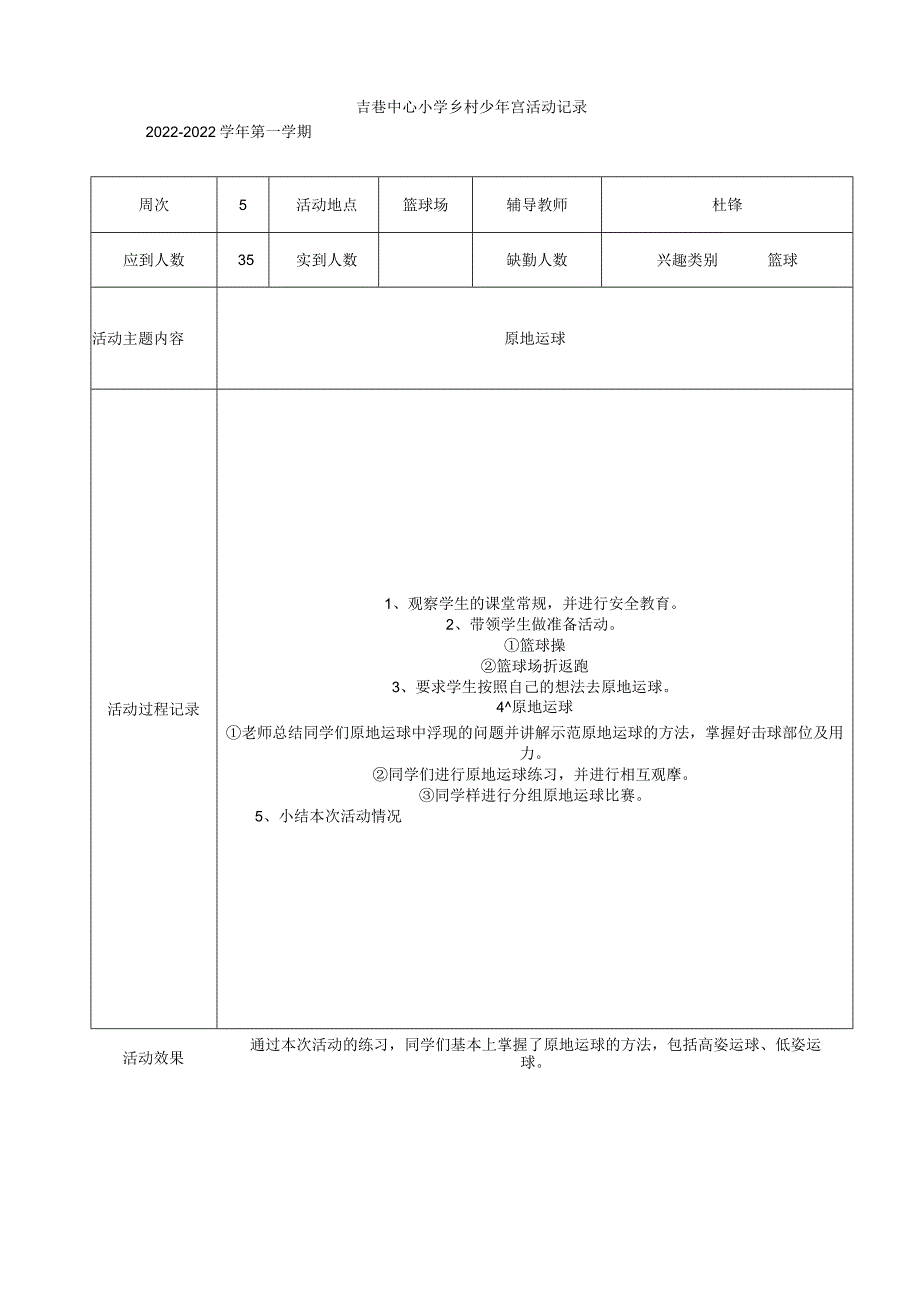 2022年篮球--吉巷中心小学乡村少年宫活动记录.docx_第3页