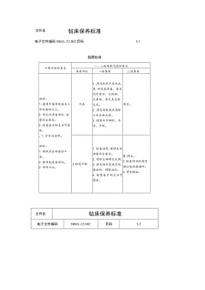 钻床保养标准.docx