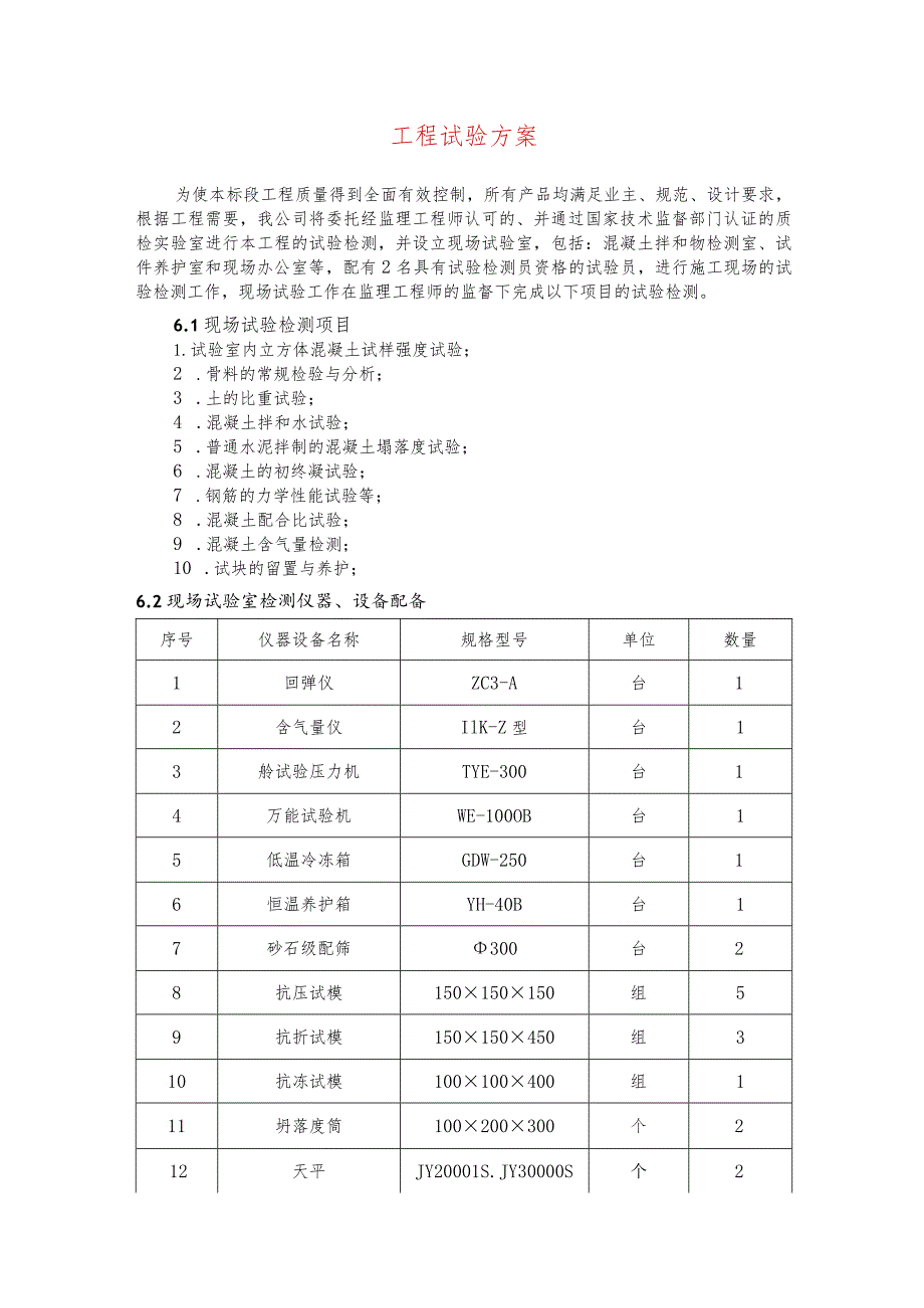 工程试验方案.docx_第1页