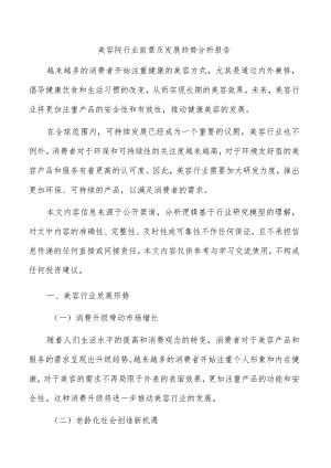 美容院行业前景及发展趋势分析报告.docx