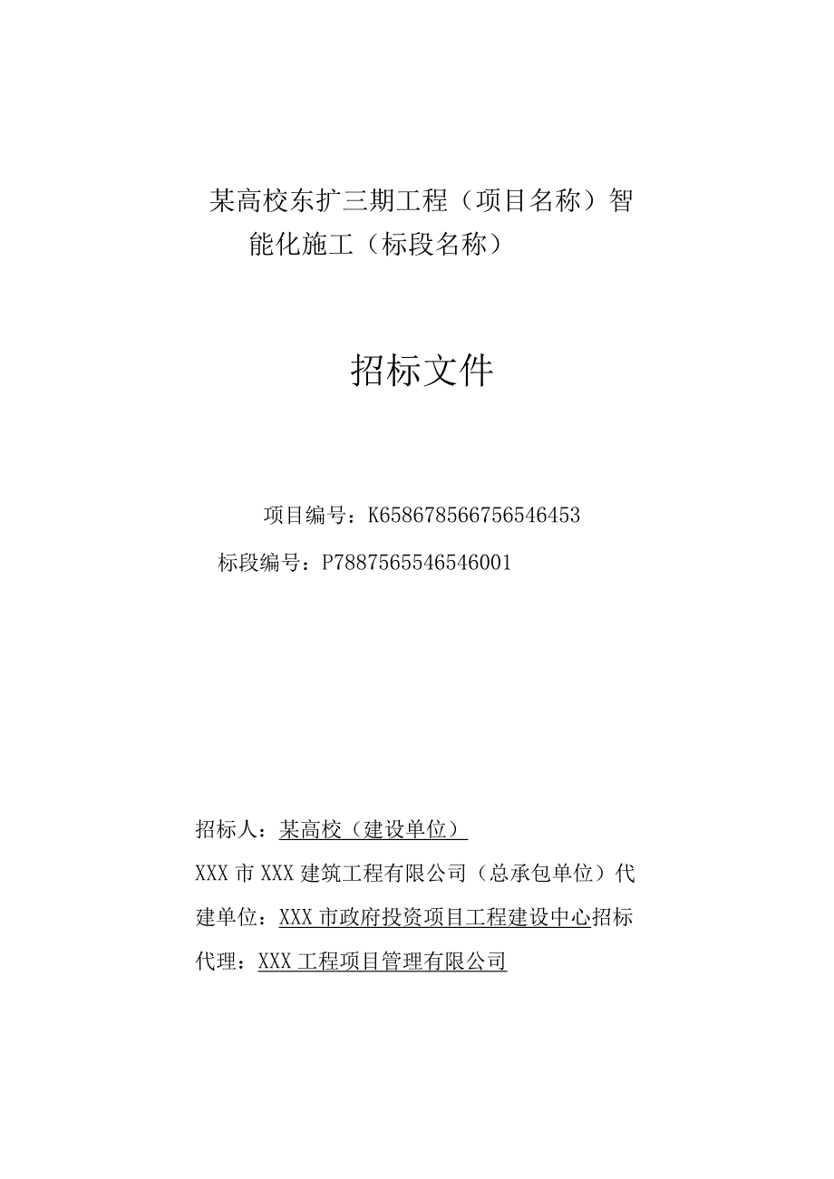 某高校东扩三期工程智能化施工招标文件.docx_第1页