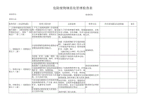 危险废物规范化管理检查表.docx