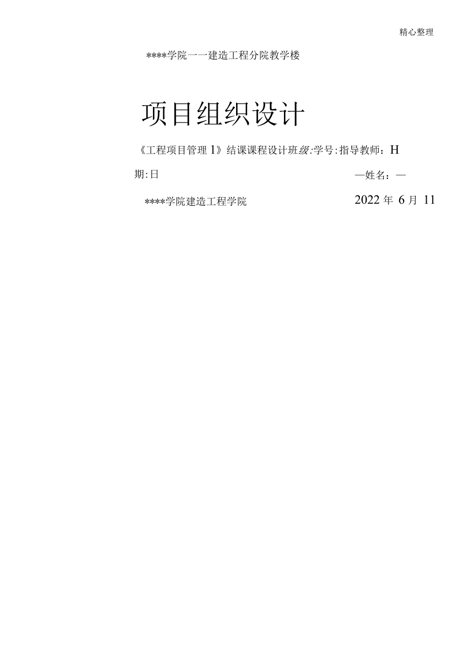 项目组织设计.docx_第1页