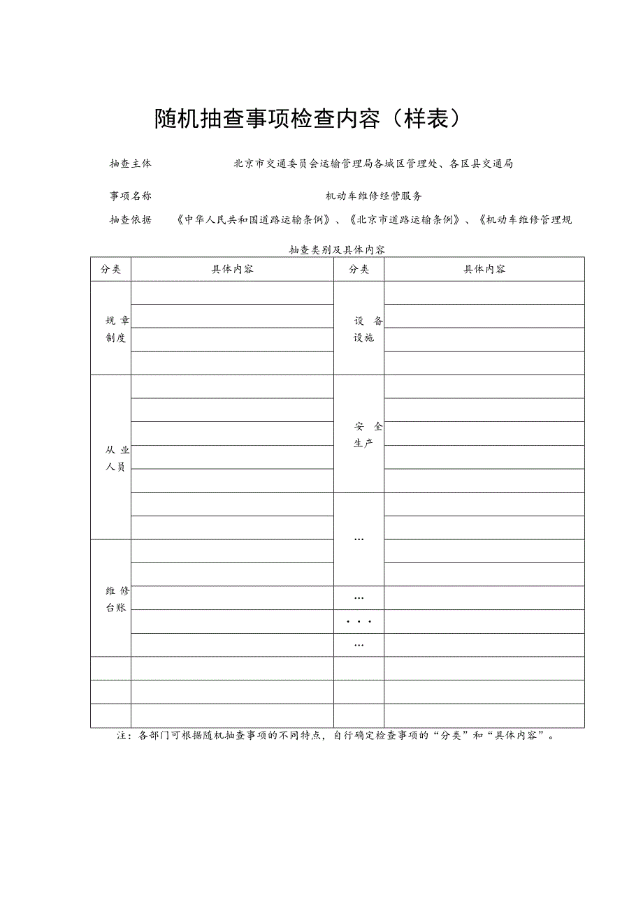 随机抽查事项检查内容样表.docx_第1页