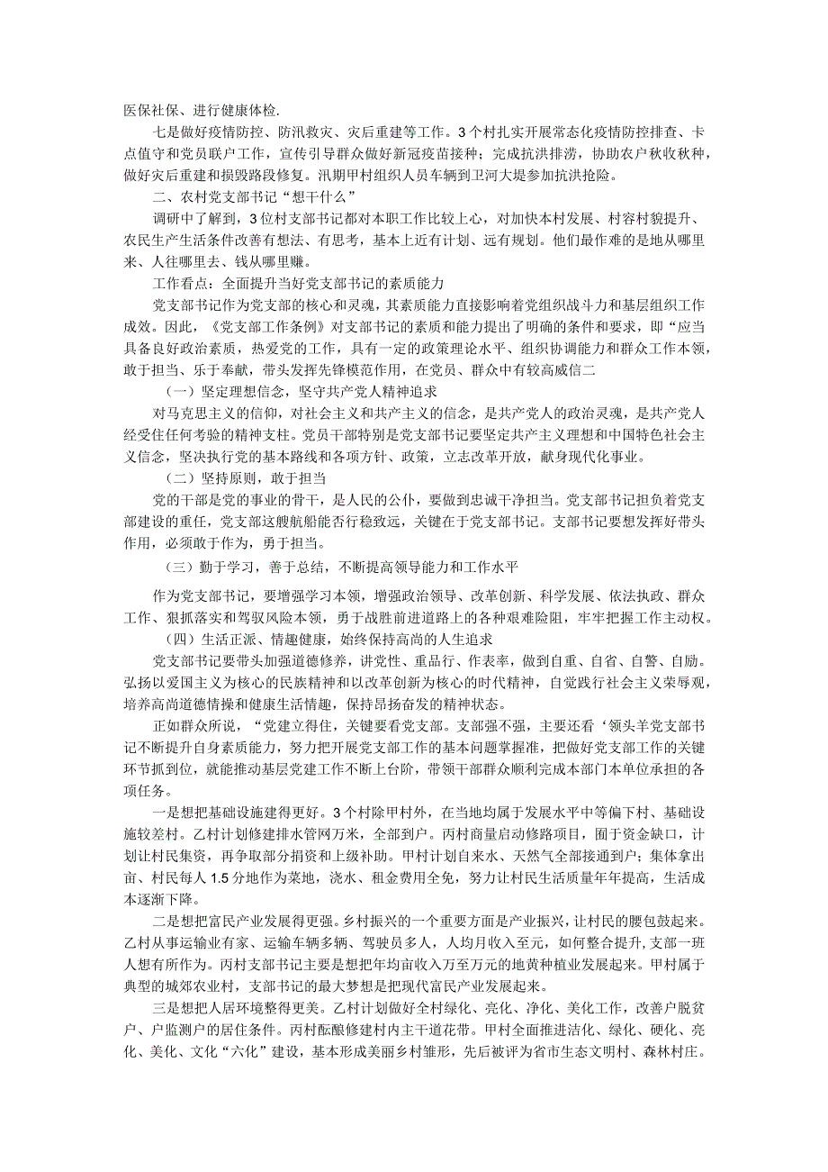 在干什么 想干什么 该干什么 能干什么 农村党支部书记职责使命方法谈.docx_第2页