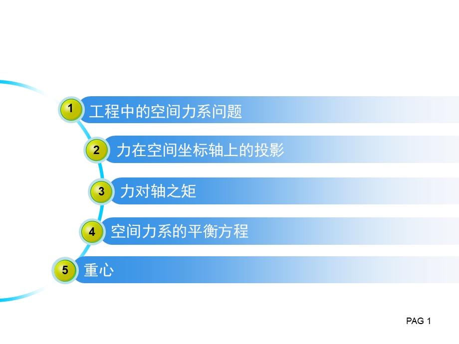 lllx第六章静力学空间力系重心.ppt_第1页