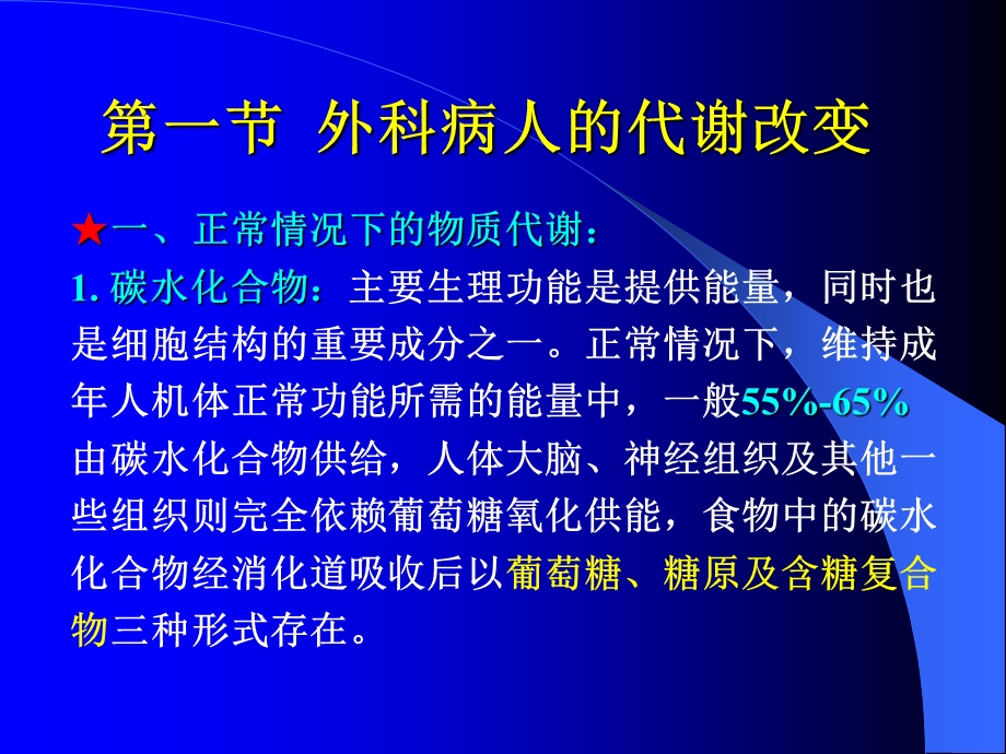 临床医学概要教学资料21章第5节外科营养季本科生使用.ppt_第3页