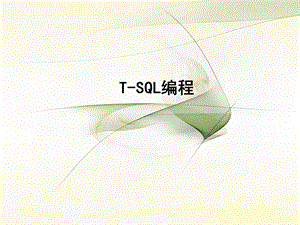 TSQL编程.ppt