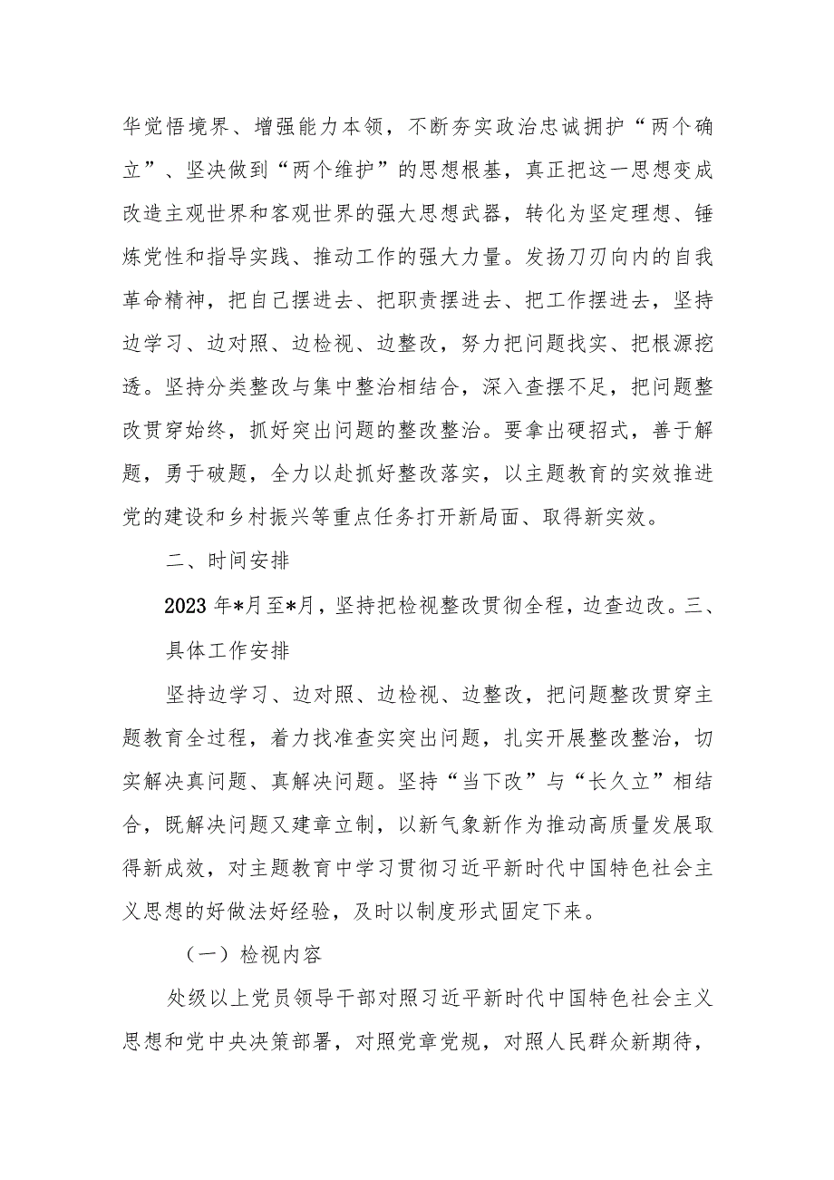 领导班子2023年“学思想、强党性、重实践、建新功”主题教育问题整改整治工作实施方案.docx_第2页