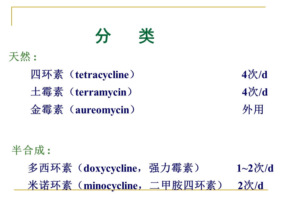 药理学课件第三十一章四环素氯霉素其它.ppt_第3页