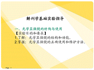 解剖学基础课件第14章解剖学基础实验指导.ppt