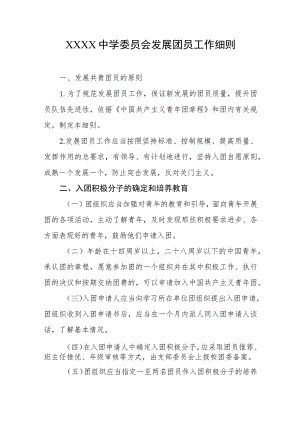 中学委员会发展团员工作细则.docx