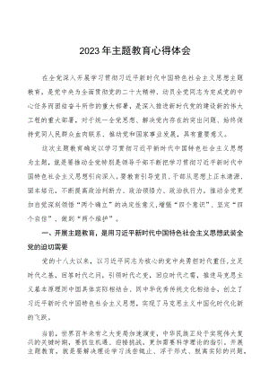 (三篇)供电所党员干部2023年主题教育学习感悟.docx