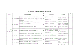 燃气有限公司综合性安全检查要点及评分细则.docx