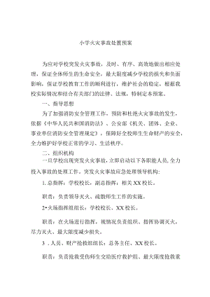 小学火灾事故处置预案.docx