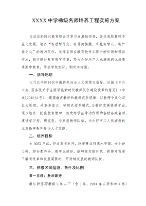 中学梯级名师培养工程实施方案.docx