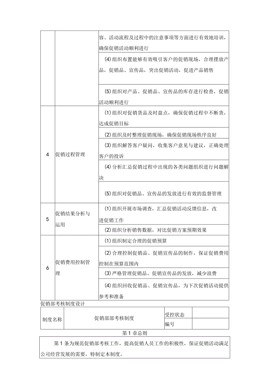 企业促销部促销指标及考核制度设计.docx_第2页