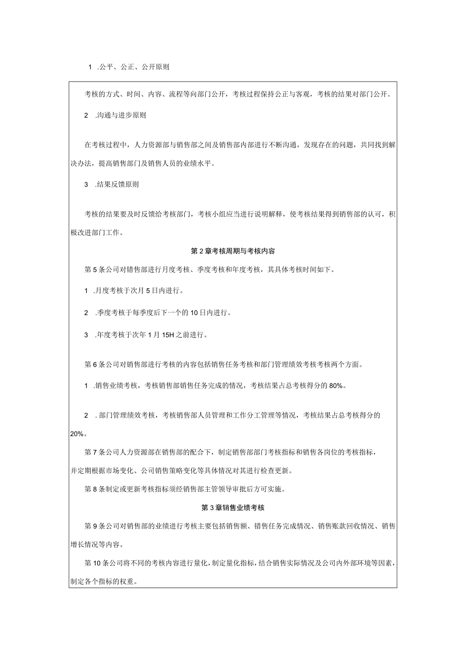 企业销售部考核制度设计.docx_第2页
