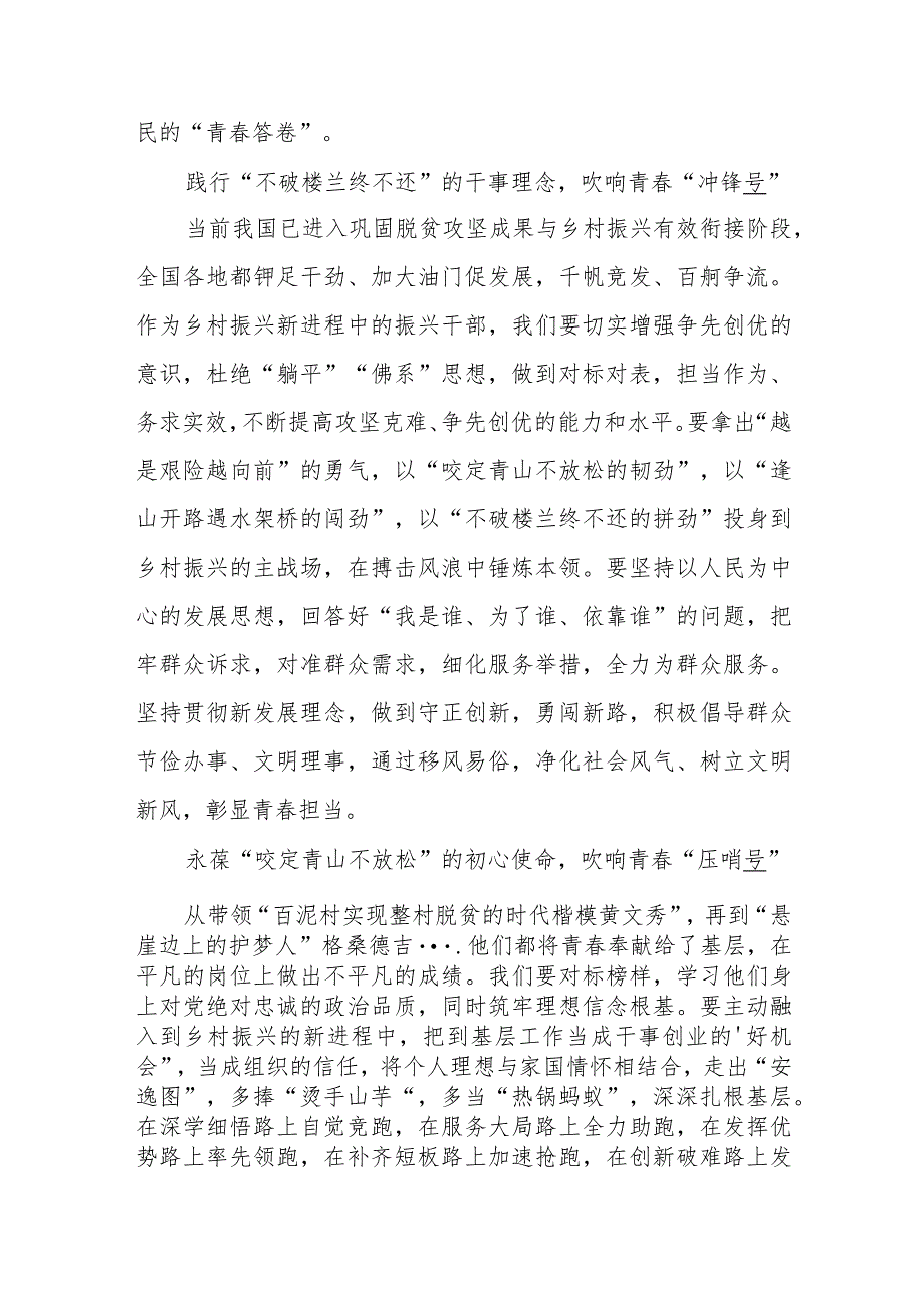 乡村振兴践行党的二十大报告精神研讨交流发言材料五篇汇编.docx_第2页