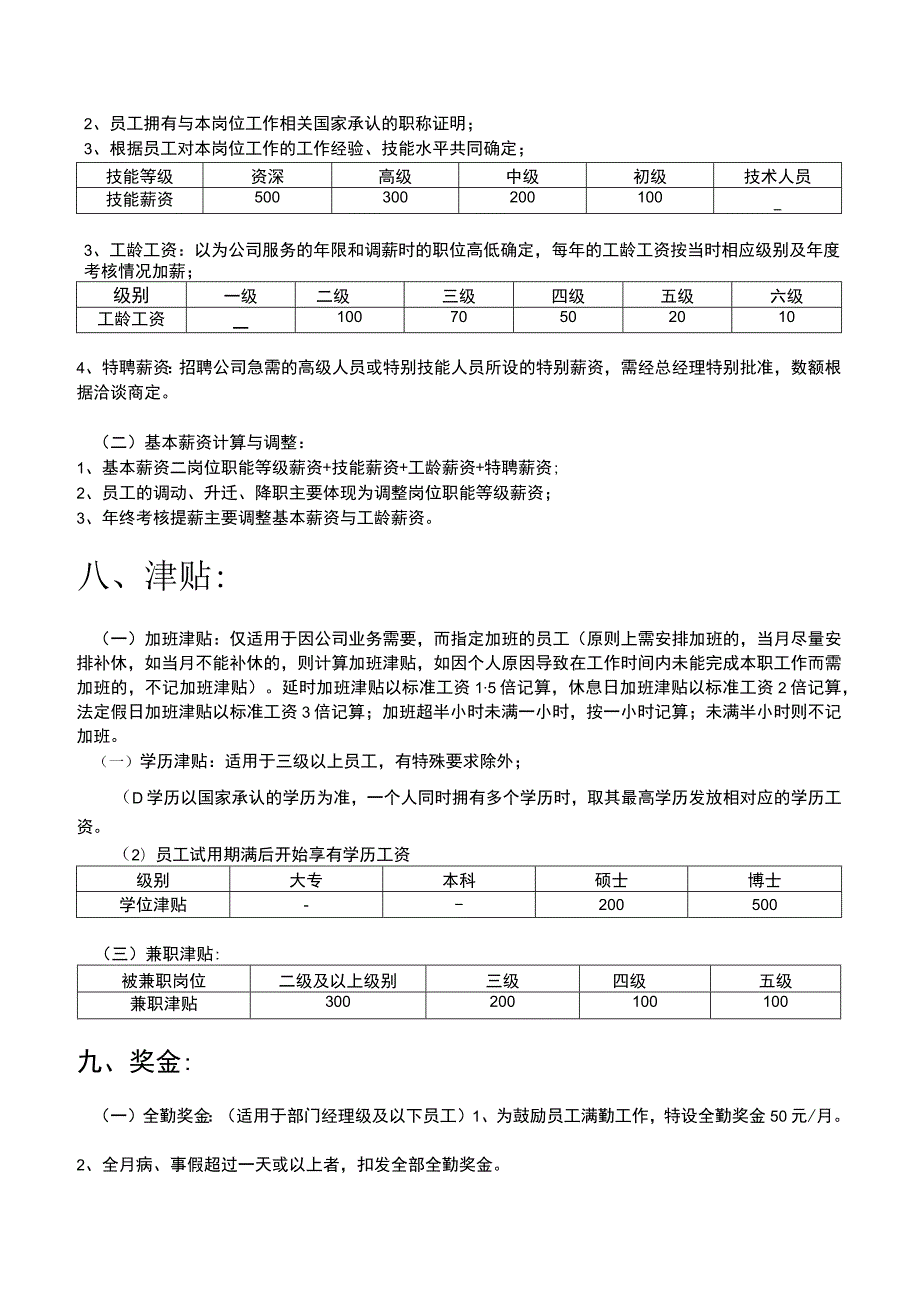 薪酬管理办法（参考3个）.docx_第3页