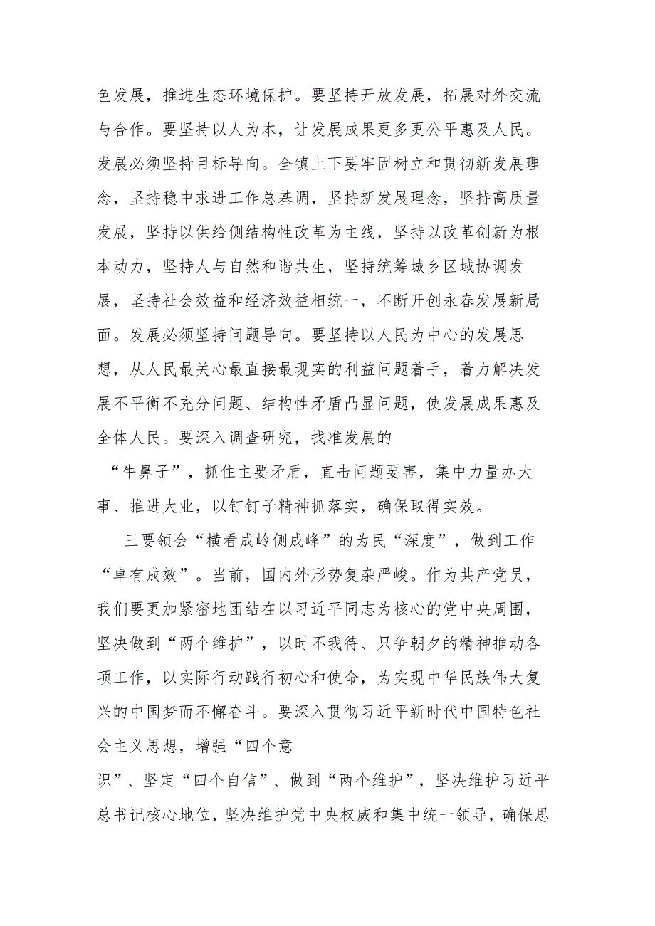 镇党委书记2023年主题教育读书班研讨发言提纲(二篇).docx_第3页