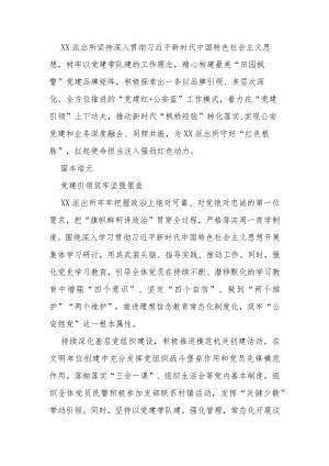 经验交流：派出所党支部党建赋能提质领航.docx