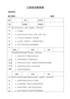 建筑工程安全教育技术交底表格全集.docx