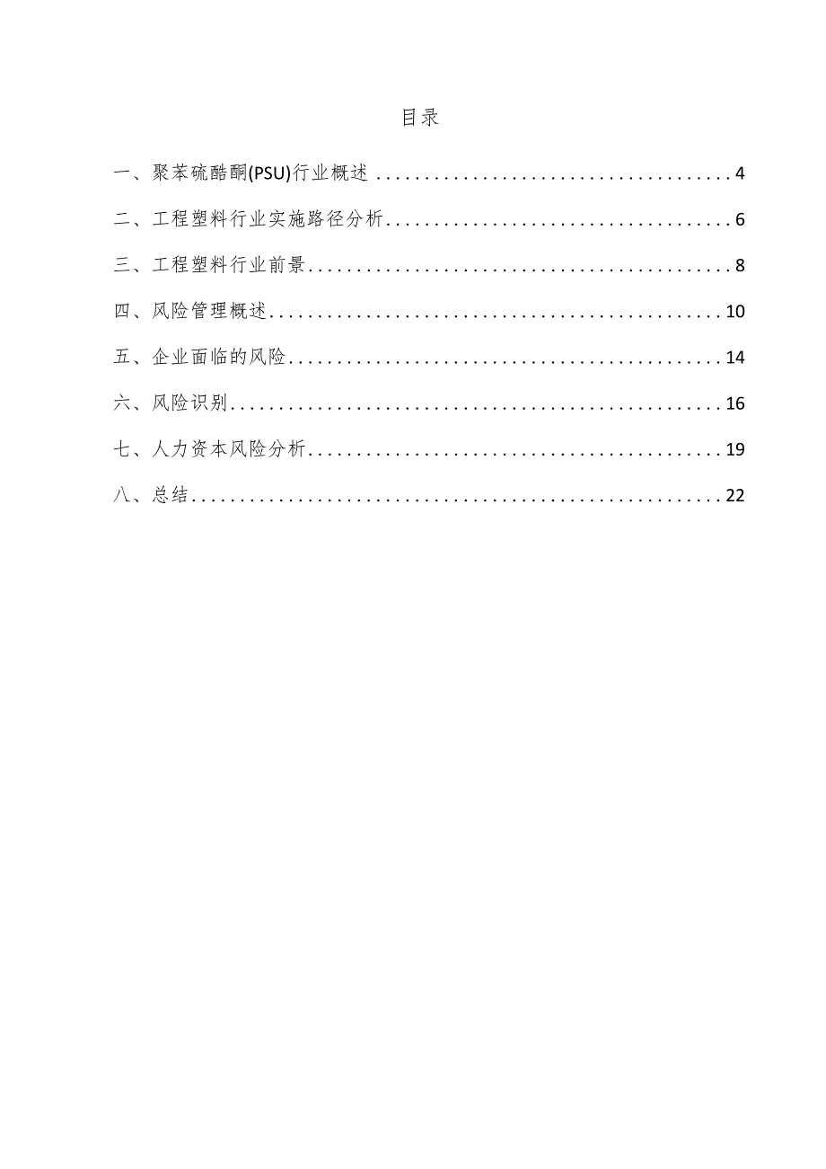 聚苯硫醚酮（PSU）项目风险管理方案.docx_第3页