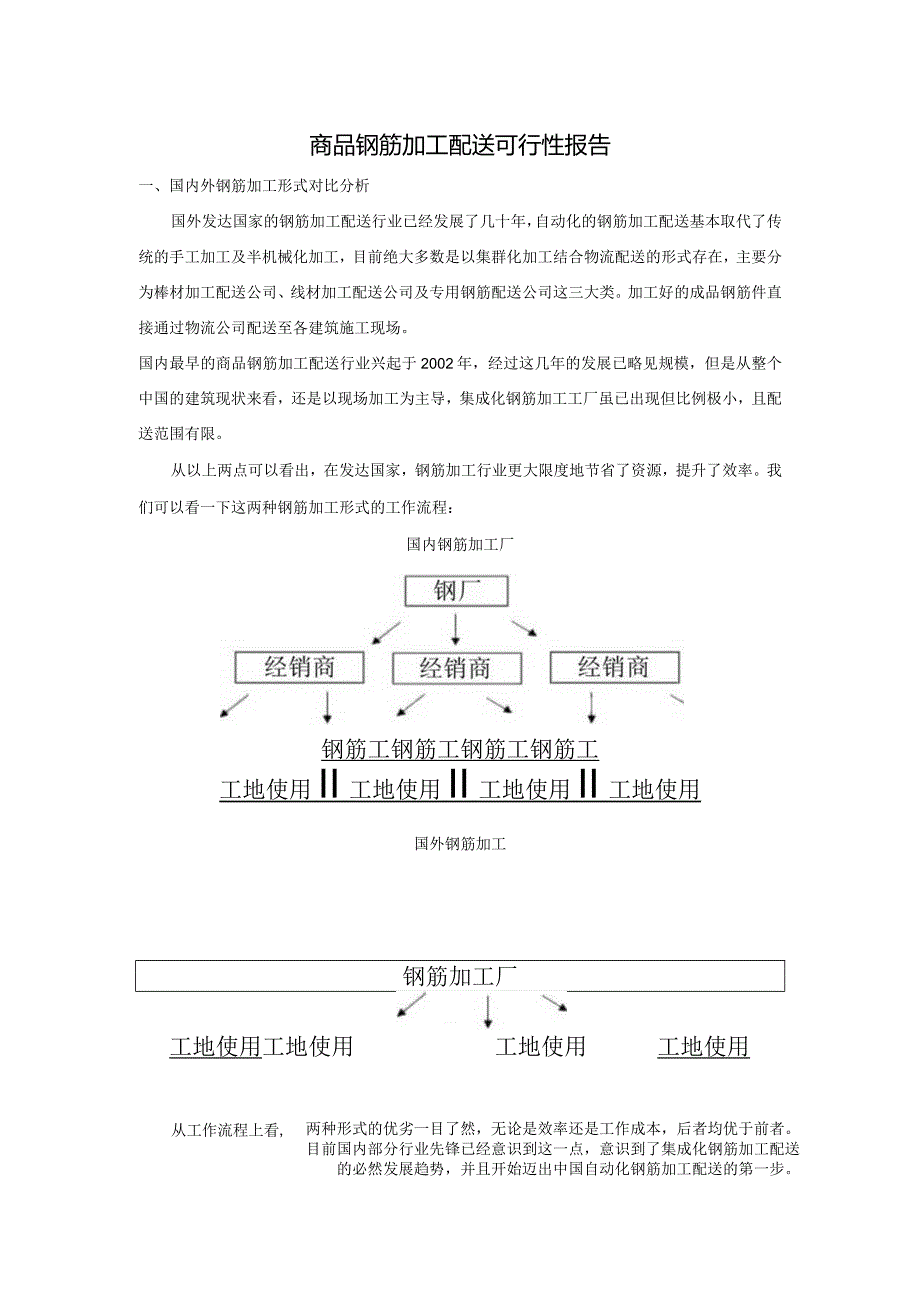 商品钢筋加工配送可行性报告.docx_第1页