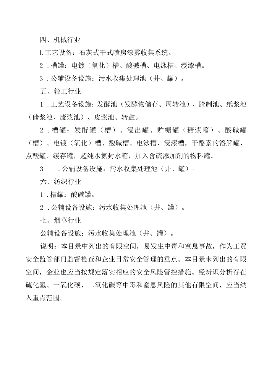 《有限空间重点监管名录》（应急厅〔2023〕37号）.docx_第3页