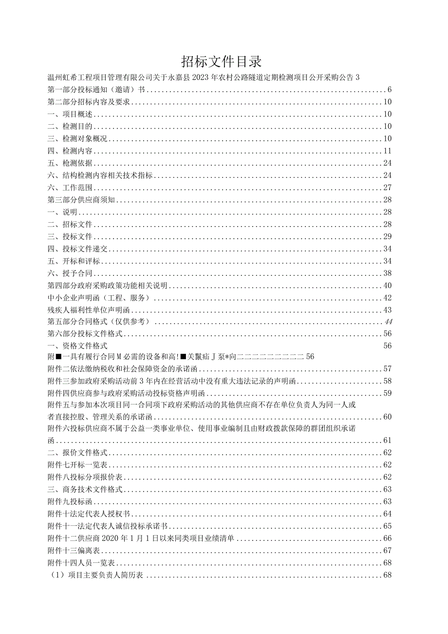 2023年农村公路隧道定期检测项目招标文件.docx_第2页