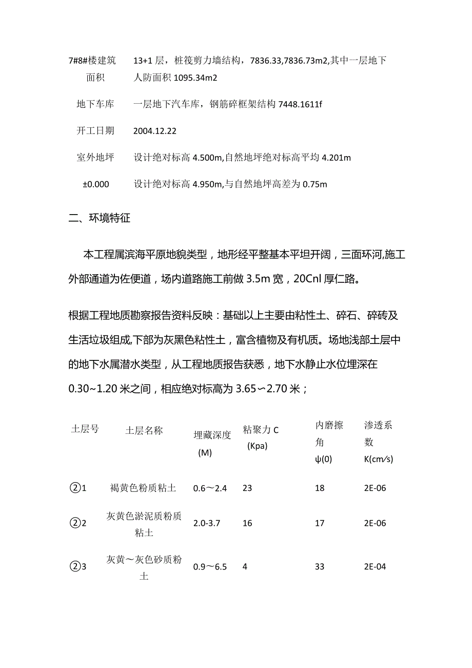 基坑降水 围护土方施工方案全套.docx_第2页