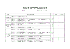 城南区幼儿园、中小学创卫督查评分表（模板）.docx