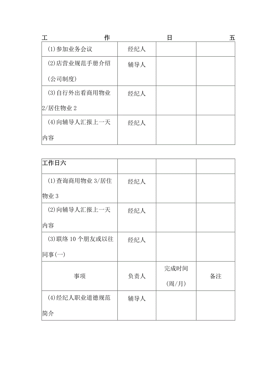 房地产中介公司经纪人入门15天培训日程安排.docx_第3页