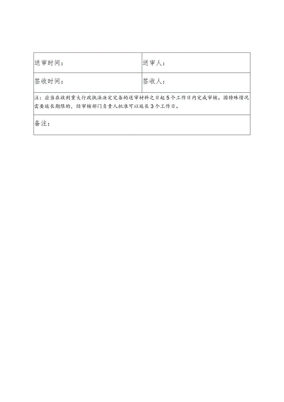 重大行政执法决定送审表样本.docx_第2页