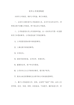 软件公司保密制度.docx