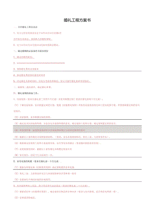 婚礼项目计划书.docx