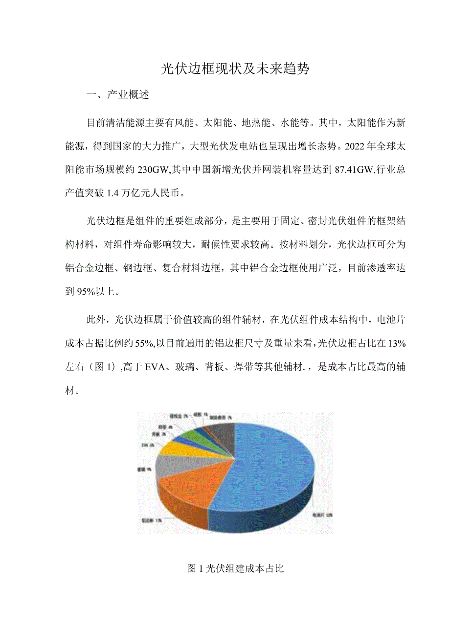 光伏边框现状及未来趋势.docx_第1页