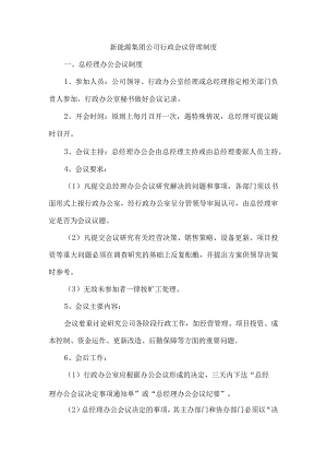 新能源集团公司行政会议管理制度.docx