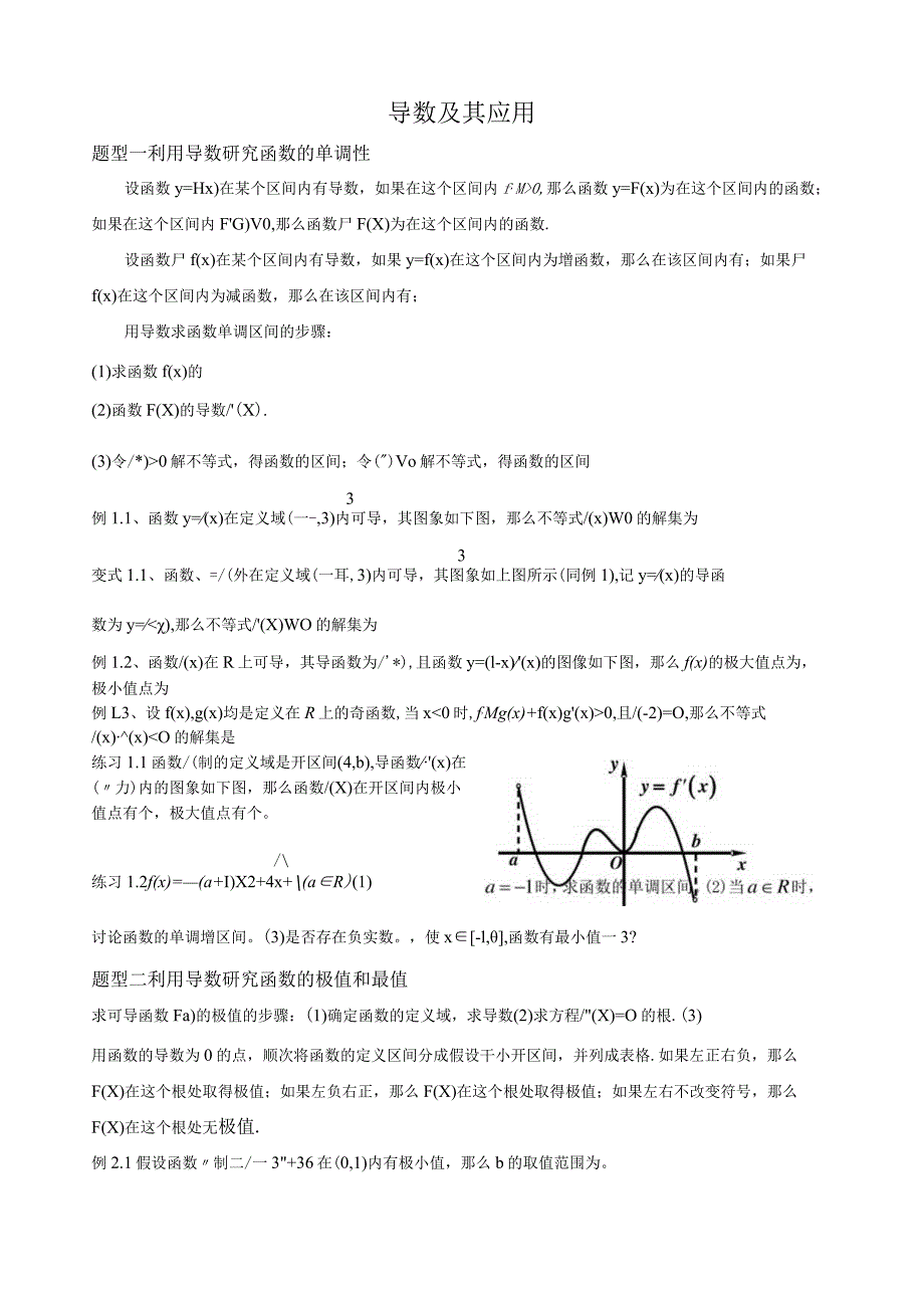 导数及其应用常见题型.docx_第1页