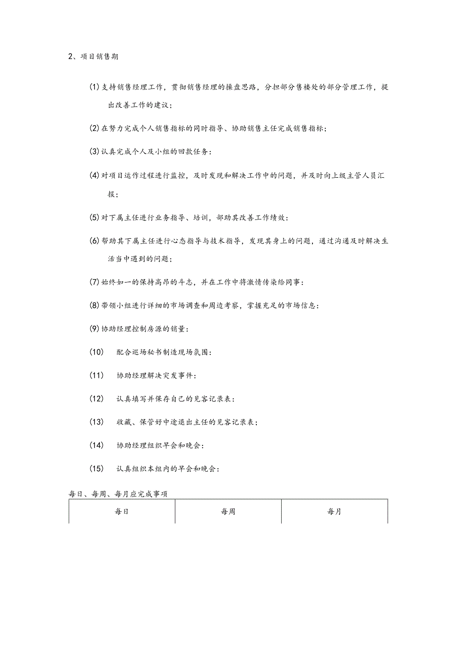 房地产企业销售部销售主管职能职责.docx_第3页