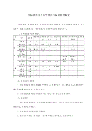 国际酒店综合办管理折扣权限管理规定.docx