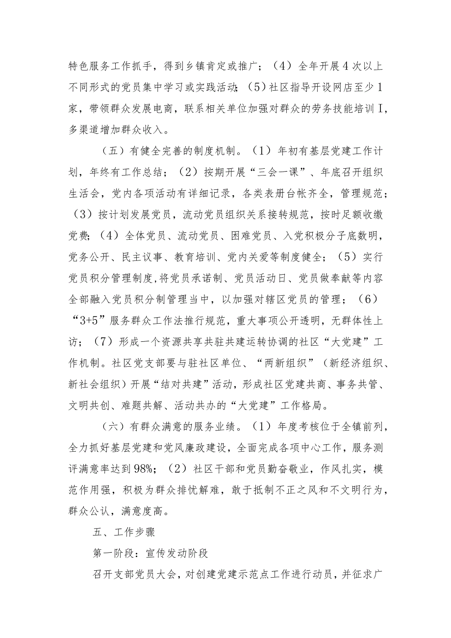 社区党支部创建市级基层党建示范点实施方案.docx_第3页