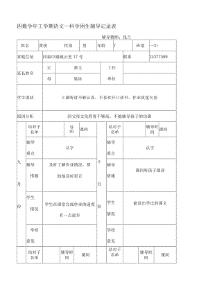 学困生辅导记录表.docx