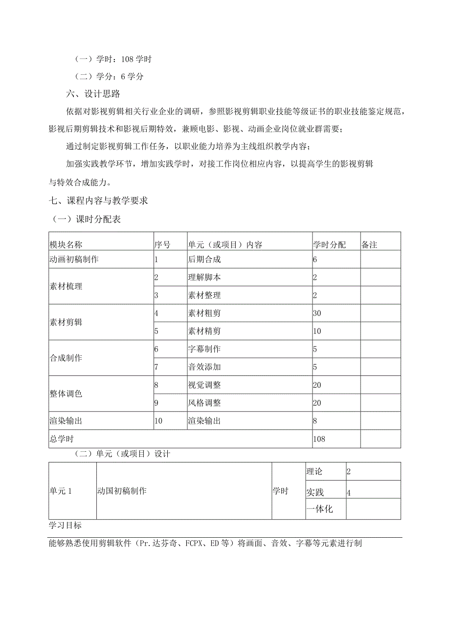 《影视剪辑技术》课程标准.docx_第2页